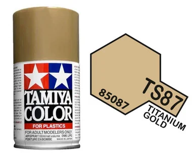 Tamiya 85087 TS-87 Titanium Gold Spray Lacquer 100ml