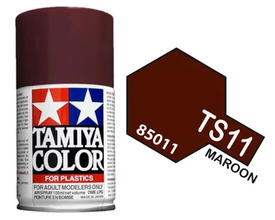 Tamiya 85011 TS-11 Maroon Spray Lacquer 100ml