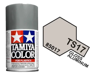 Tamiya 85017 TS-17 Aluminum Silver Spray Lacquer 100ml