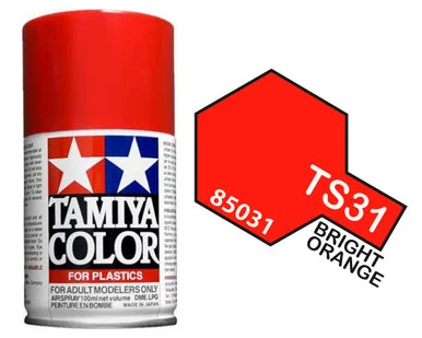 Tamiya 85031 TS-31 Bright Orange Spray Lacquer 100ml