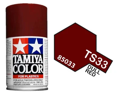 Tamiya 85033 TS-33 Dull Red Spray Lacquer 100ml