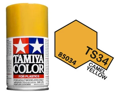 Tamiya 85034 TS-34 Camel Yellow Spray Lacquer 100ml