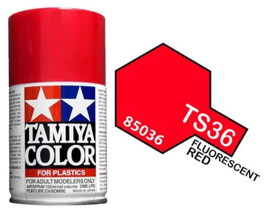 Tamiya 85036 TS-36 Fluorescent Red Spray Lacquer 100ml