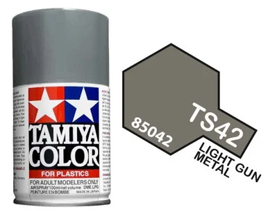 Tamiya 85042 TS-42 Light Gun Metal Spray Lacquer 100ml