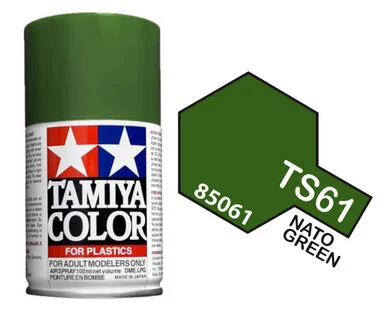 Tamiya 85061 TS-61 Nato Green Spray Lacquer 100ml