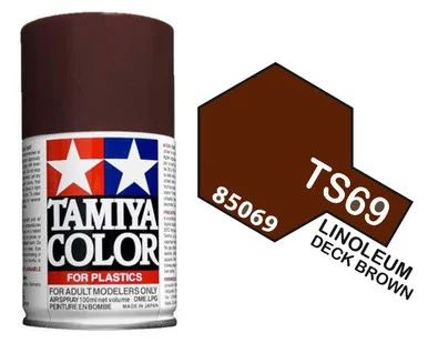 Tamiya 85069 TS-69 Linoleum Deck Brown Spray Lacquer 100ml