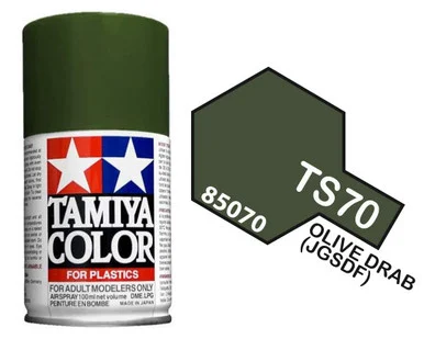 Tamiya 85070 TS-70 Olive Drab (Jgsdf) Spray Lacquer 100ml