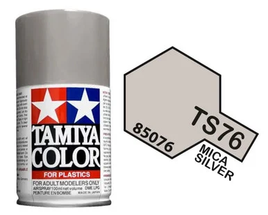 Tamiya 85076 TS-76 Mica Silver Spray Lacquer 100ml