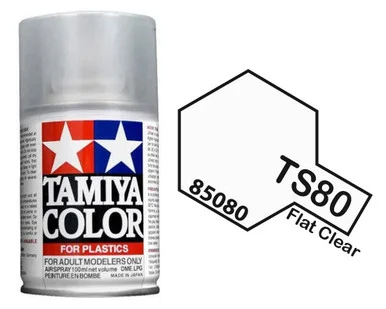 Tamiya 85080 TS-80 Flat Clear Spray Lacquer 100ml