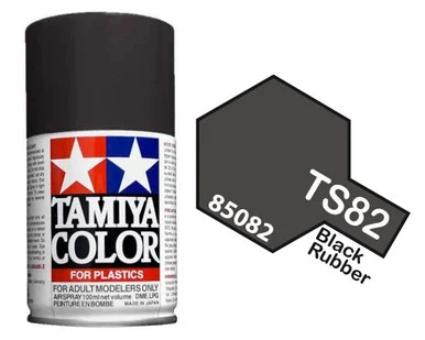Tamiya 85082 TS-82 Rubber Black Spray Lacquer 100ml