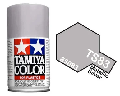Tamiya 85083 TS-83 Metallic Silver Spray Lacquer 100ml