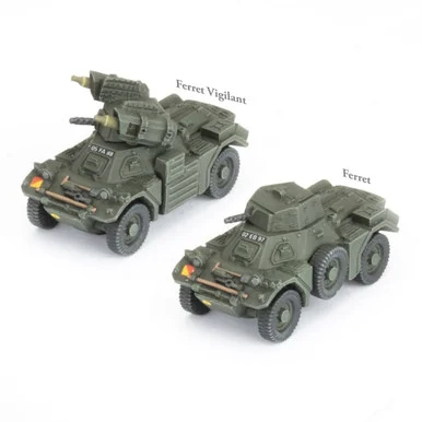 15mm Ferret and Ferret Vigilant Scout Cars - TBR311