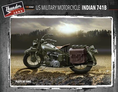 1/35 Thunder Model US Military Indian 741B (2 kits in box)