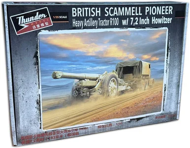 1/35 Thunder Model Scammell Pioneer R100 Artillery Tractor with 7,2 inch Howitzer