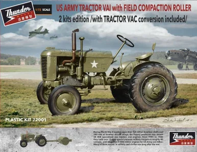 1/72 Thunder Model US Case VAI Tractor 2 kits edition + Le Tourneau Compaction Ro