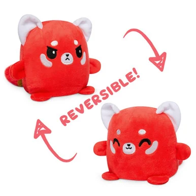 TeeTurtle TEE6250TYPLA1 Reversible Red Panda Plushmate - Tee Turtle