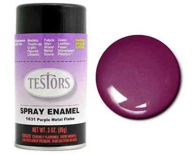 Testors 1631 Burgundy Purple Metal Flake Enamel Spray 3oz