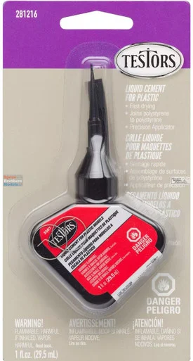TES281216 Testors Liquid Cement for Plastic Models 1 fl oz
