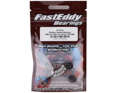 FastEddy Bearings 268 Sealed Bearing Kit: 5x11x4mm Rubber Sealed Bearing (10) MR115-2RS