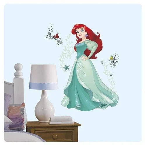 The Little Mermaid Ariel Disney Sparkling Princess Peel and Stick Giant Wall Decals - Roommates