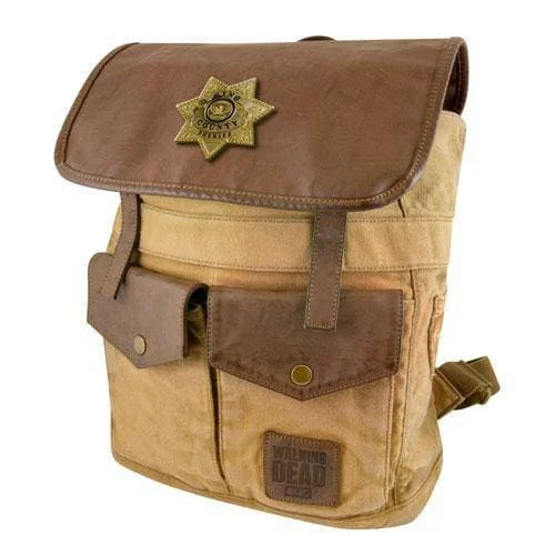 The Walking Dead Sheriff Rick Grimes' Desert Brown Backpack - The Coop