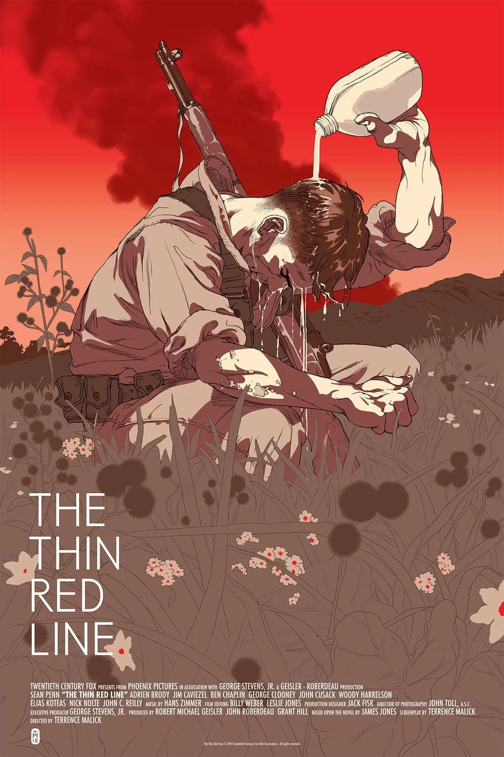 The Thin Red Line (Variant) - Tomer Hanuka