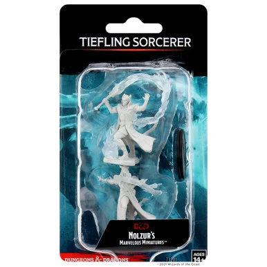 Wizkids 73201 Dungeons & Dragons Nolzur`s Marvelous Unpainted Miniatures: Tiefling Male Sorcerer