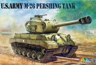 TIG0501 Tiger Model Cute Series - M26 Pershing Tank US Army