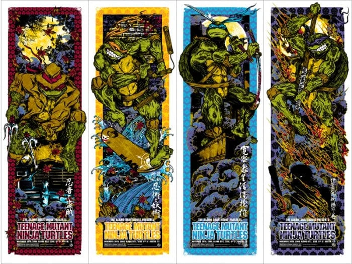 TMNT – 4 Poster Set - Rhys Cooper