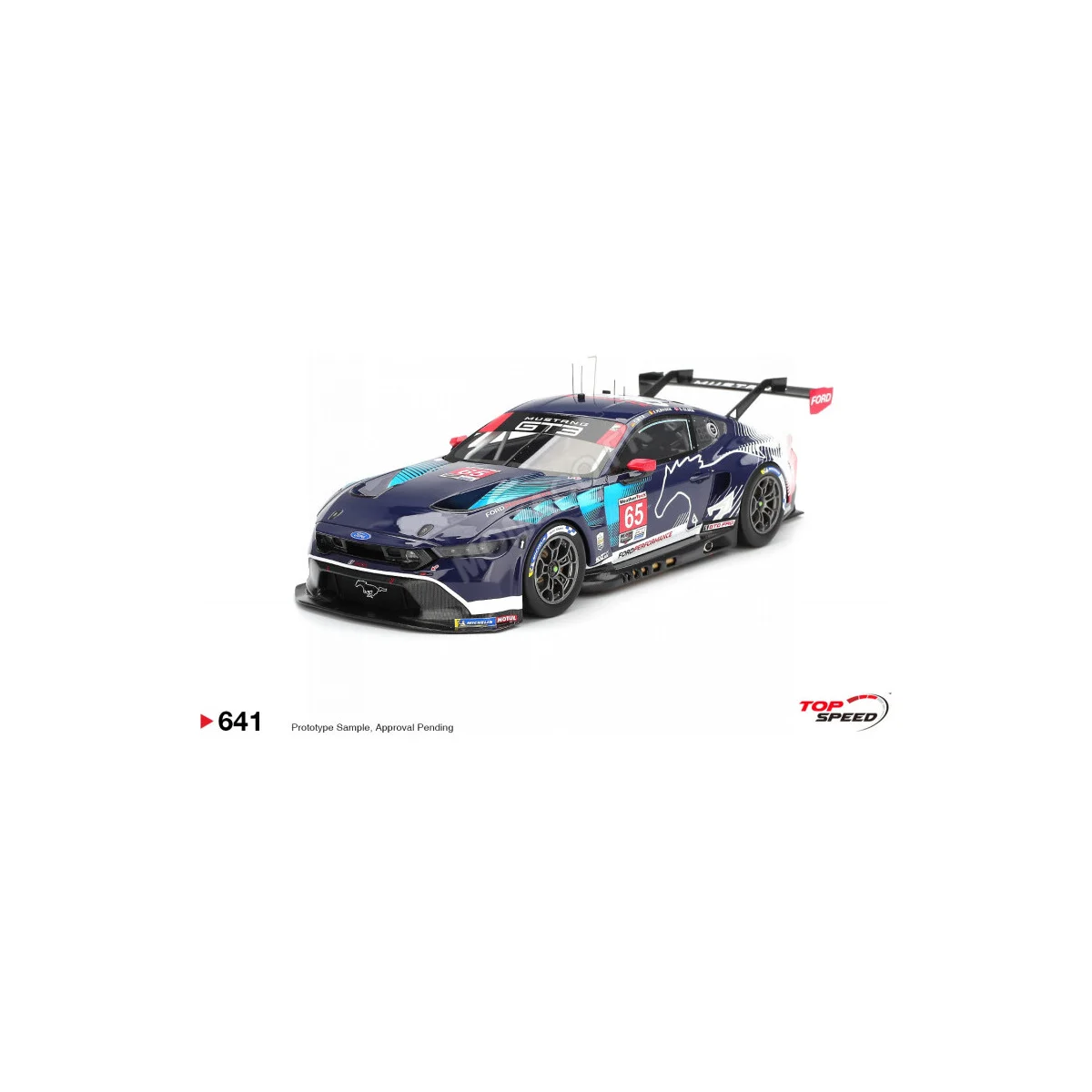Ford mustang gt3 65 ford multimatic motorsports 24h of daytona 2025 Die cast - TOP SPEED MODEL