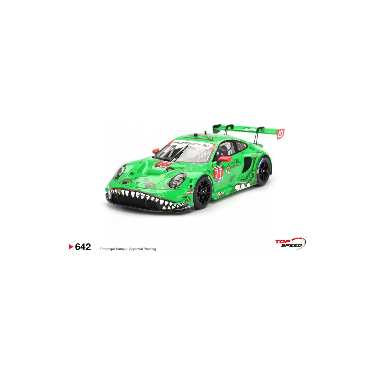 Porsche 911 (992) gt3 r 77 ao racing 24h of daytona 2025 Die cast - TOP SPEED MODEL