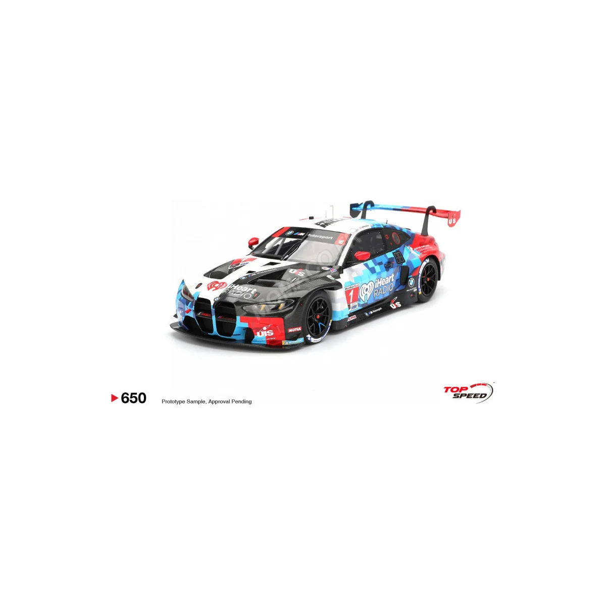 Bmw m4 (g82) gt3 evo 1 paul miller racing 24h of daytona 2025 Die cast - TOP SPEED MODEL