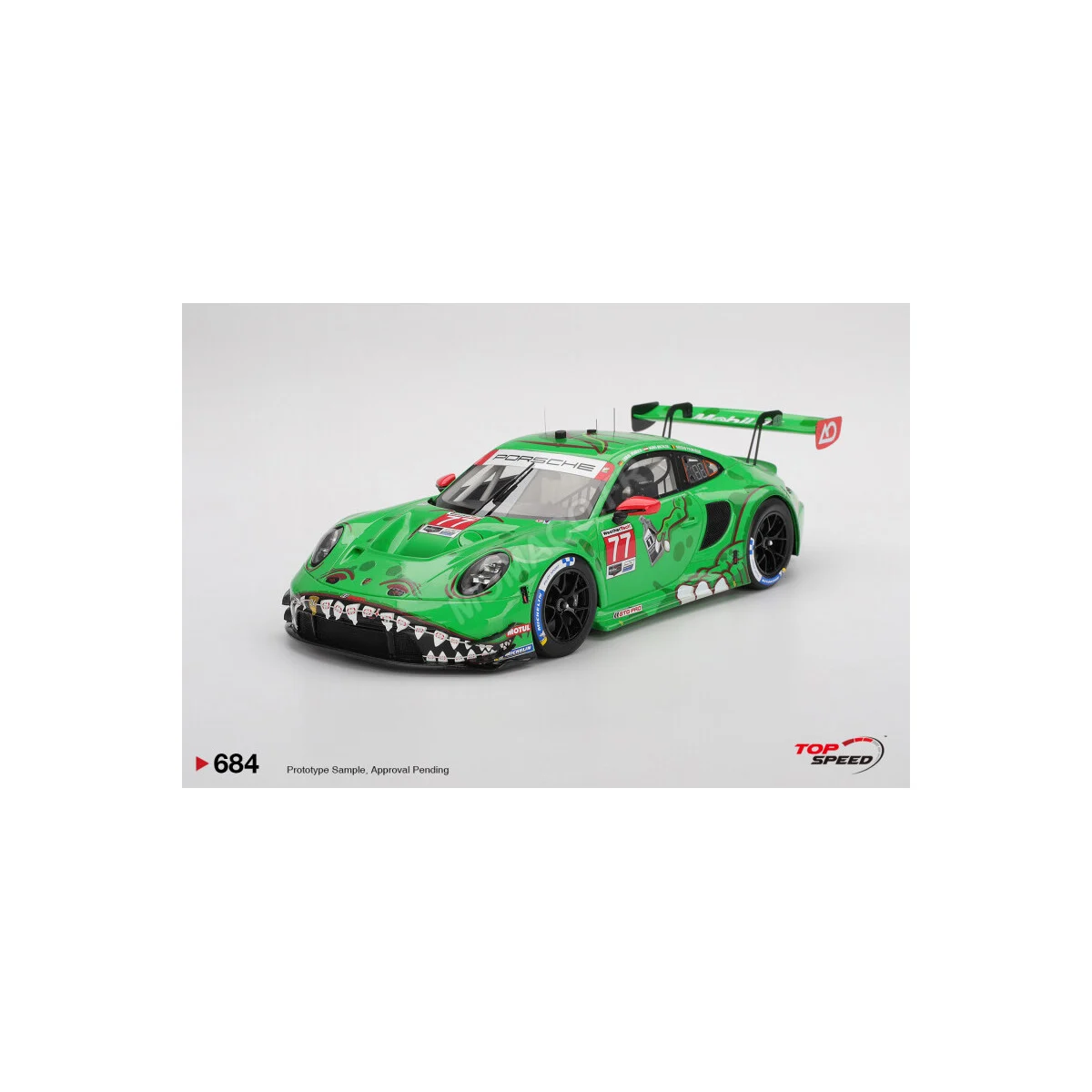 Porsche 911 (992) gt3 r 77 ao racing imsa 12h de sebring 2025 1st Die cast - TOP SPEED MODEL