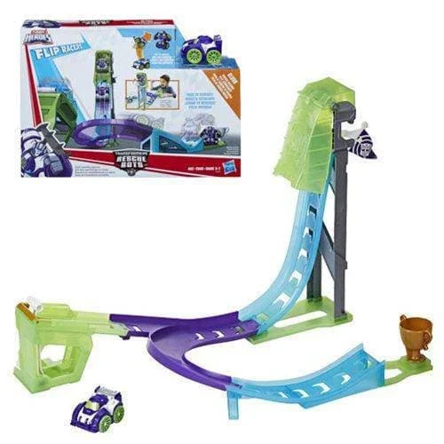 Transformers Rescue Bots Flip Racers Blurr Reverse Raceway - Hasbro