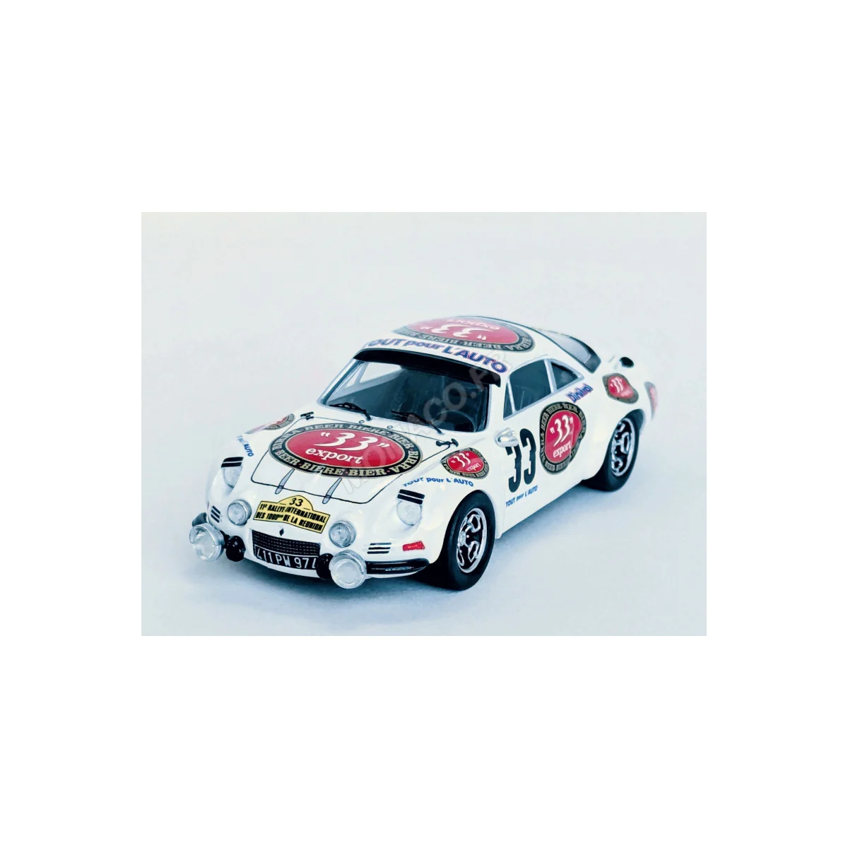 Renault alpine a110 33 maurice lallemand/jc pradines tour auto de la reunion 1981 Die cast - TROFEU