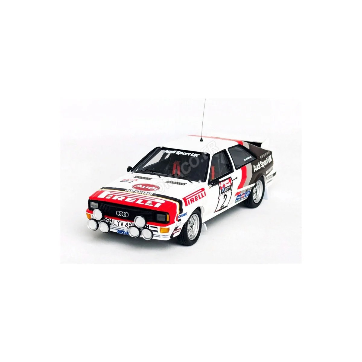 Audi quattro 2 hannu mikkola/arne hertz rally of scotland 1982 1st Die cast - TROFEU