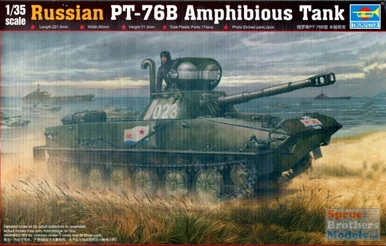 TRP00381 1:35 Trumpeter Russian PT-76B Amphibious Tank