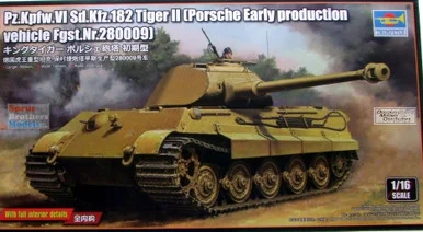 TRP00948 1:16 Trumpeter Sd.Kfz.182 Tiger II (Porsche) Early Fgst.Nr.280009