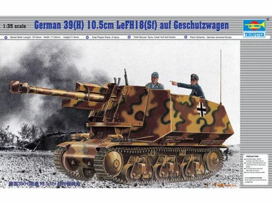 1/35 Trumpeter German 39(H) Tank w/105mm leFH18 (sf) Gun