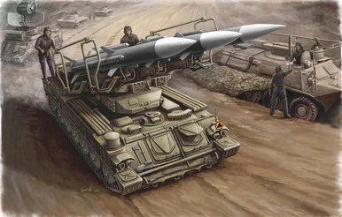 1/35 Trumpeter Russian SAM6 Anti-Aircraft Missile w/Launcher