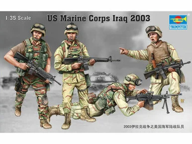 1/35 Trumpeter US Marine Corps Iraq 2003 Figure Set (4)