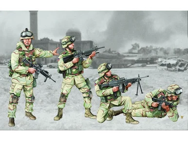 1/35 Trumpeter US 101st Airborne Division Crew Figure Set (4)