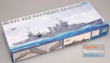 TRP05309 1:350 Trumpeter USS San Francisco CA-38 Heavy Cruiser, 1942 #5309