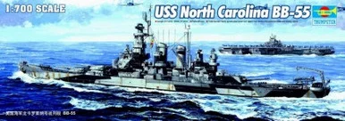 TRP05734 1:700 Trumpeter US North Carolina BB-55 Battleship #5734
