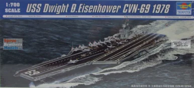 TRP05753 1:700 Trumpeter USS Dwight D. Eisenhower CVN-69 Aircraft Carrier 1978