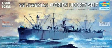TRP05755 1:700 Trumpeter WW2 Liberty Ship SS Jeremiah O'Brien #5755