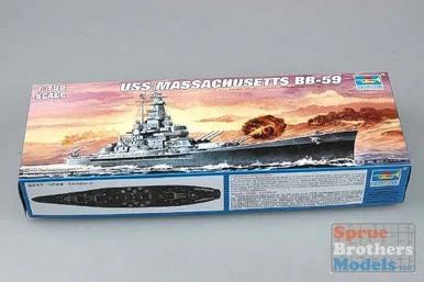 TRP05761 1:700 Trumpeter USS Massachusetts BB-59 Battleship #5761