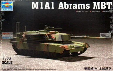 TRP07276 1:72 Trumpeter M1A1 Abrams