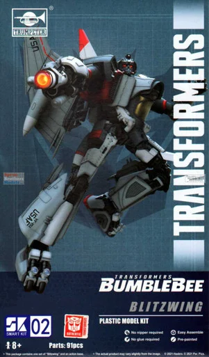 TRP08101 Trumpeter Transformers Bumblebee - Blitzwing (Easy Build Plastic Model Kit)