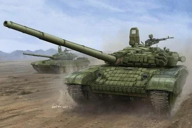 1/16 Trumpeter Russian T72B1 Main Battle Tank w/Kontakt-1 Reactive Armor